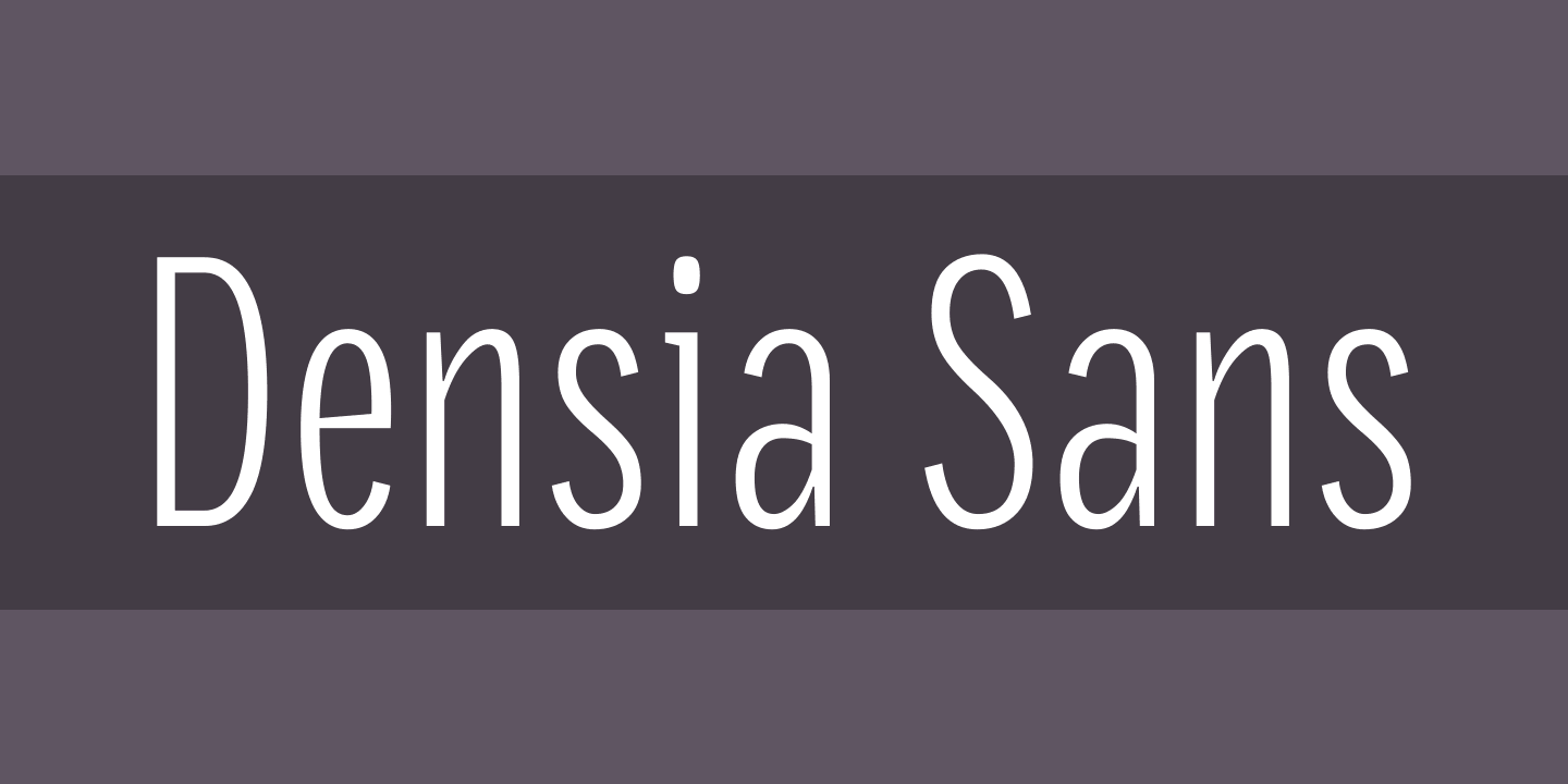 Schriftart Densia Sans